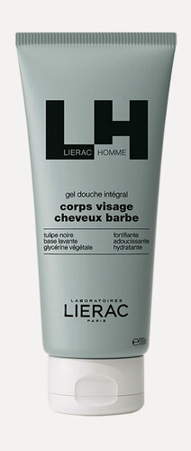 Изображение товара LIERAC Лиерак Ом Гель для душа для тела и волос муж, 200 мл