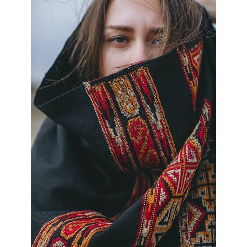 фото Шаль dikovina для женщин, черный
