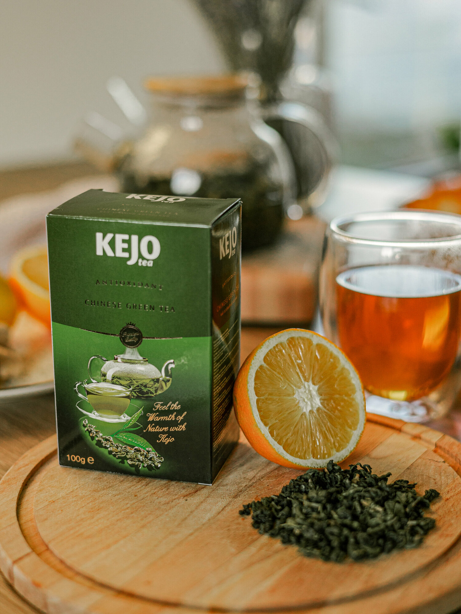 Чай зеленый ANTIOXIDANT CHINESE GREEN TEA KejoTea, 100гр - фотография № 8