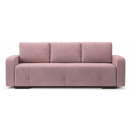 Диван-кровать раскладной PUSHE Арти Modern, велюр, розовый Balance 312