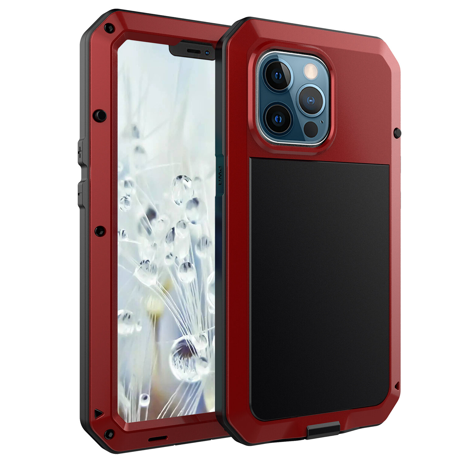 Ударопрочный чехол LunaTik Taktik Extreme для iPhone 13 Pro, цвет Satin Red