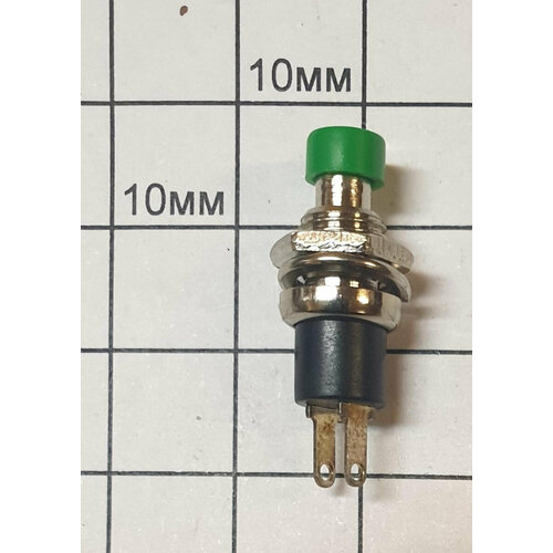 Кнопка MG-D-301 (DO-2, PS-110, RWD-301) OFF-(ON) Без фиксации Зеленая