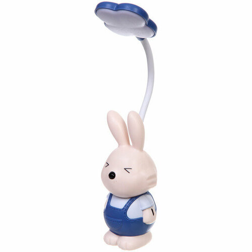 Настольная лампа «Sweet - rabbit» LED 6,2*6,5*29,5 см, USB 1.5w 3.7v, Голубой