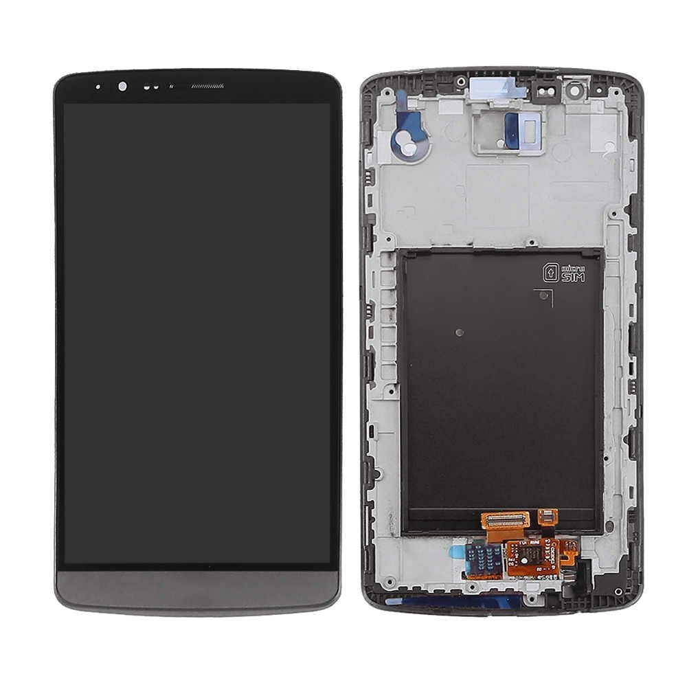 Модуль дисплея (сенсорное стекло + дисплей) для LG G3 (D855), (Б/У) черный