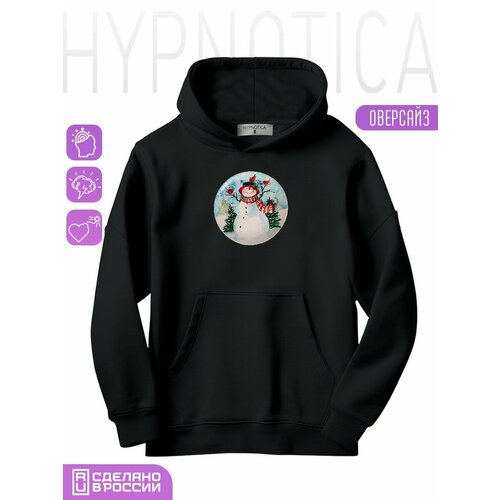 фото Толстовка hypnotica, размер m, черный