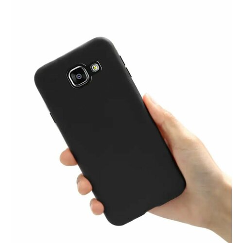Samsung Galaxy A5 2016 A510 Силиконовый чёрный чехол для Самсунг галакси а5 а510 бампер накладка гелакси гелекси а 5