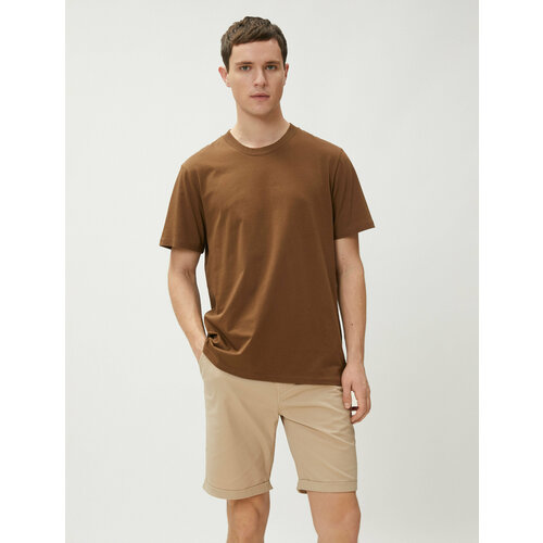 фото Шорты koton, размер 48, бежевый