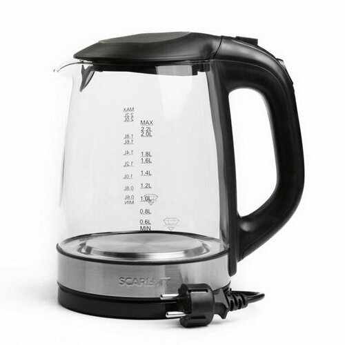 Чайник электрический SC-EK27G19 стекло 22 л 1850-2200 Вт подсветка черный 479000₽