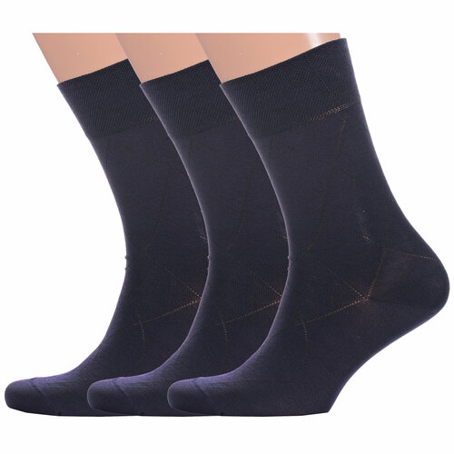 фото Носки красная ветка, 3 пары, размер 25, синий