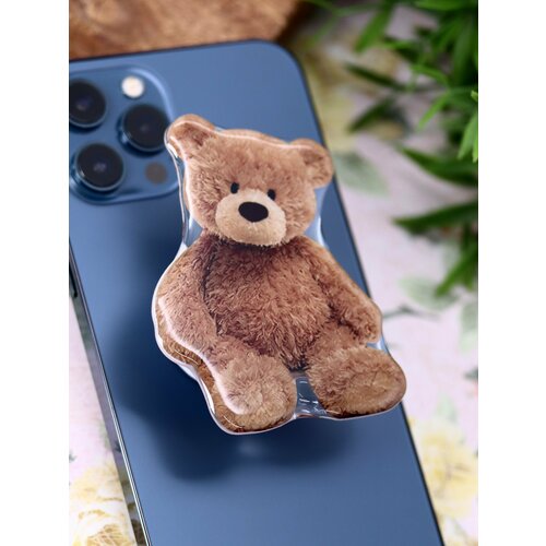 Попсокет держатель для телефона Cute bear brown
