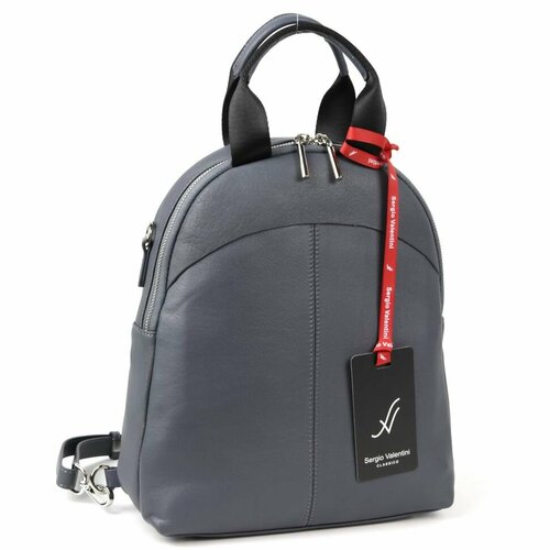 фото Рюкзак sergio valentini, фактура матовая, серый