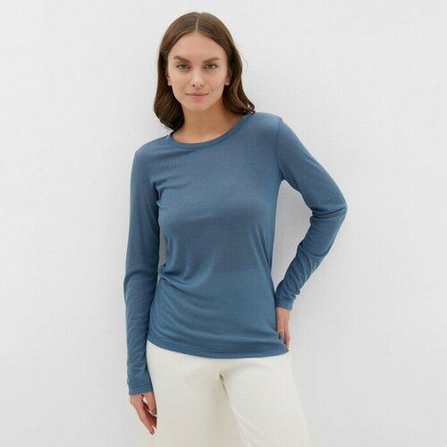 Джемпер Kaftan, размер 48/50, синий рубашка guess повседневный стиль полуприлегающий силуэт длинный рукав однотонная размер 48 l