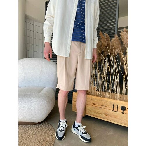 фото Шорты short shorts, размер m, бежевый россия