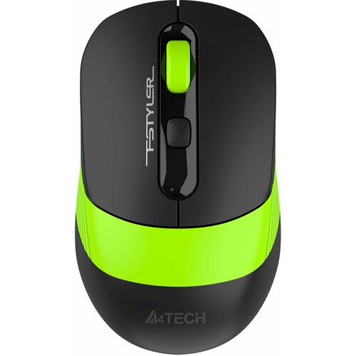 Мышь A4Tech Fstyler FG10CS Air черный/зеленый оптическая (2000dpi) silent беспроводная USB для ноутбука (4but) dvs am 115 air mouse беспроводная мышь для android