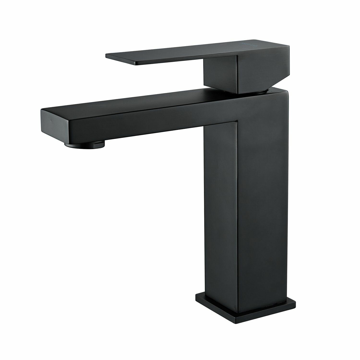 Смеситель для раковины Shevanik S7001H, нержавеющая сталь, рычажное управление, черный — фото 1