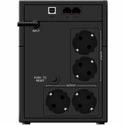 Источник бесперебойного питания Ippon Back Basic 1200 LCD Euro 720Вт 1200ВА черный