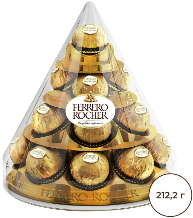 Конфеты Ferrero Rocher хрустящие из молочного шоколада 212.5г