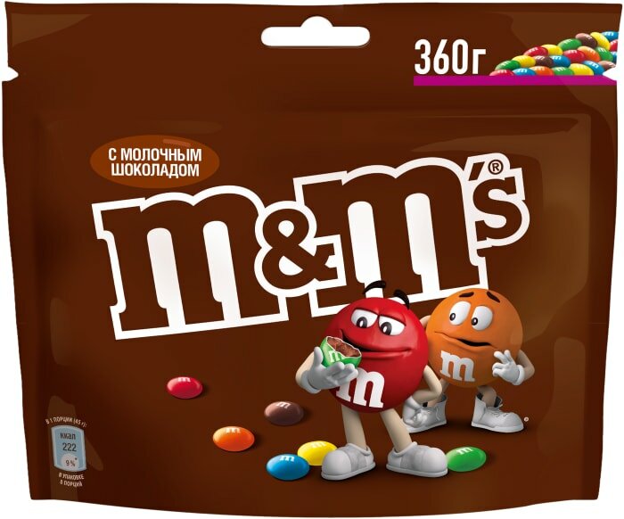 Драже M&Ms с молочным шоколадом 360г