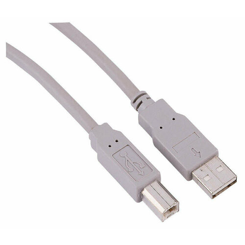 Кабель Qilive USB A(m) - B(m) серый, 3 м