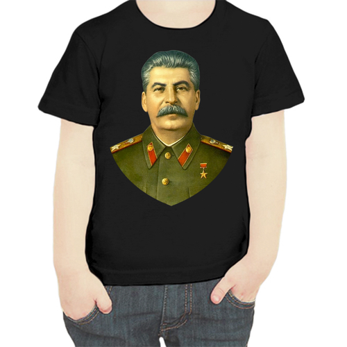 фото Футболка , размер 104, черный нет бренда