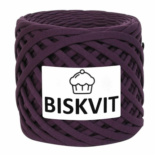 Трикотажная пряжа Biskvit (Бисквит) цвет Слива, 330гр. 100м. (100% хлопок), 1 моток.