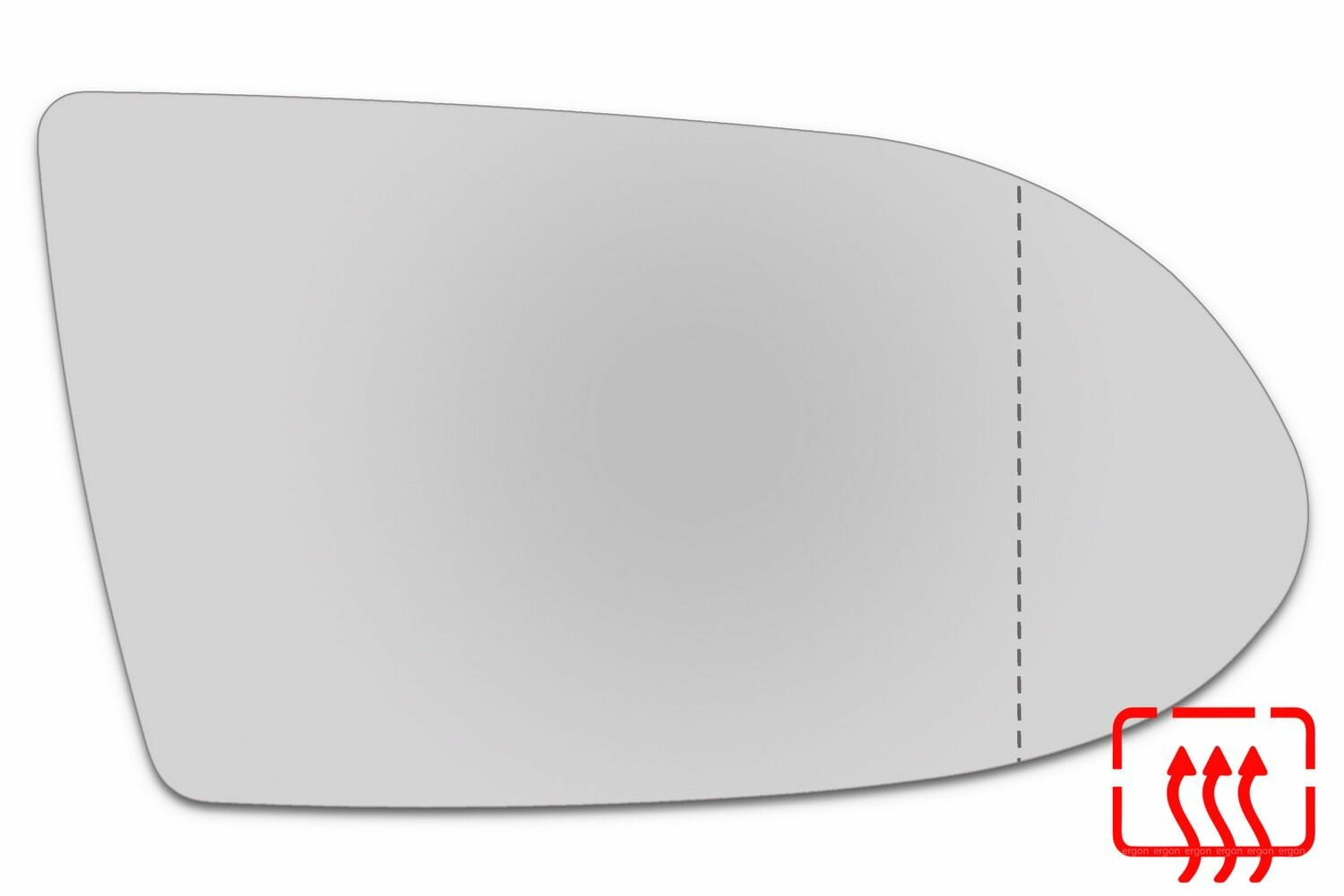 Зеркальный элемент правый OPEL Zafira A (99-06) асферика нейтральный с обогревом