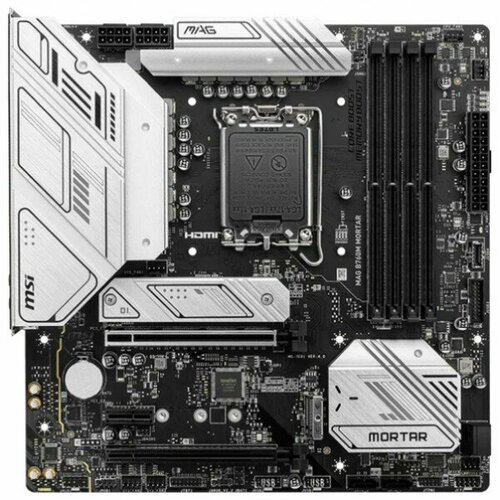 Материнская плата MSI MAG B760M MORTAR WIFI II mATX LGA1700 4DDR5 PCI-Ex16 PCI-Ex4 3M2 4SATA3 USB32 Gen2x2 Wi-Fi 6E 25G Ethernet 2364500₽
