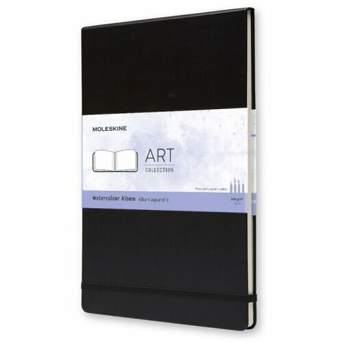 Блокнот для акварели Moleskine CLASSIC WATERCOLOUR ARTBF833 A4 60стр. твердая обложка черный