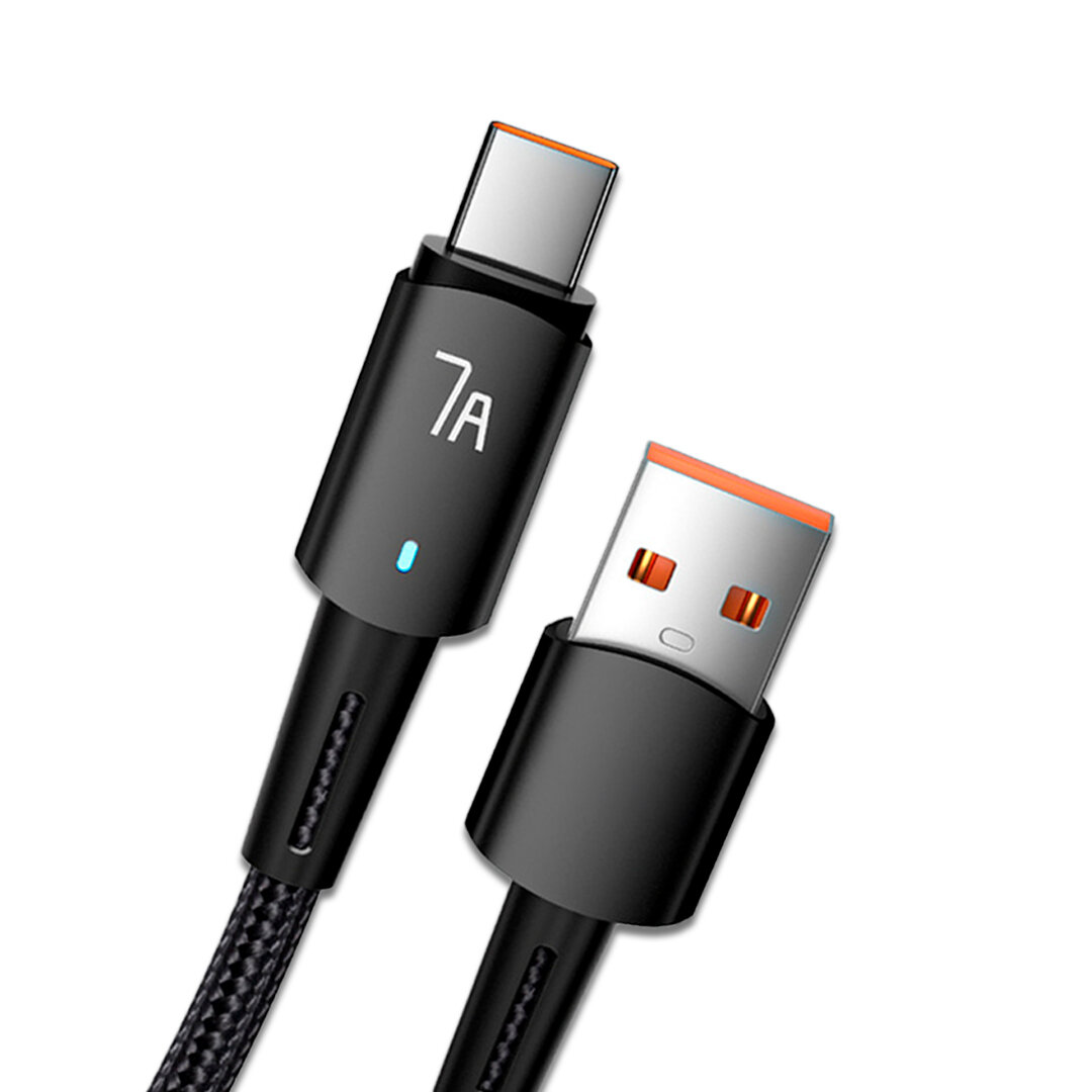 Кабель для зарядки USB-Type-C (черный)