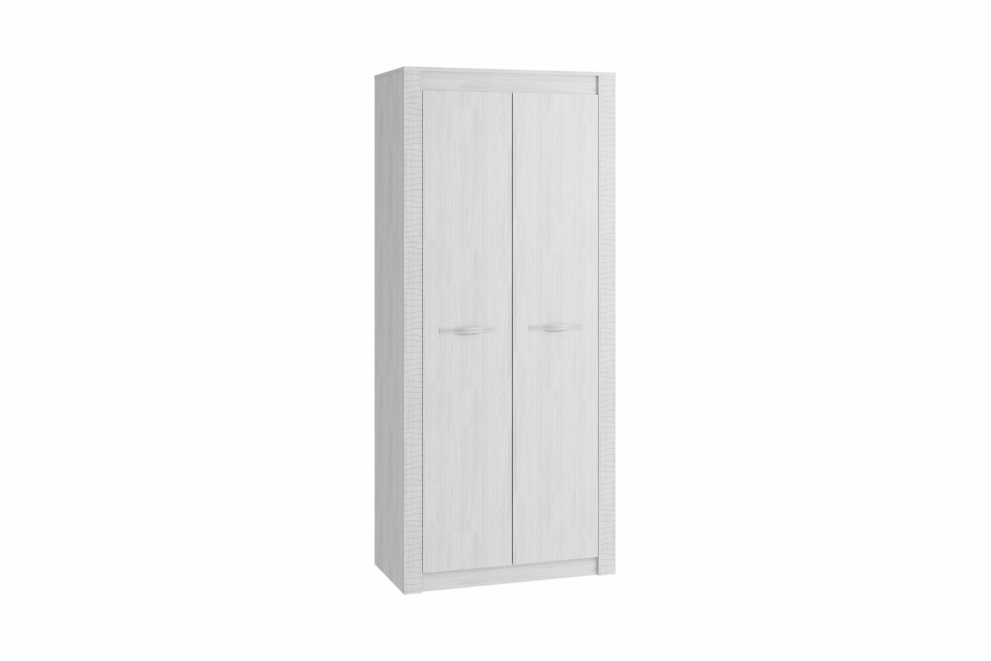 Шкаф двухдверный Мебелони Монако ясень белый 96х51х220 см