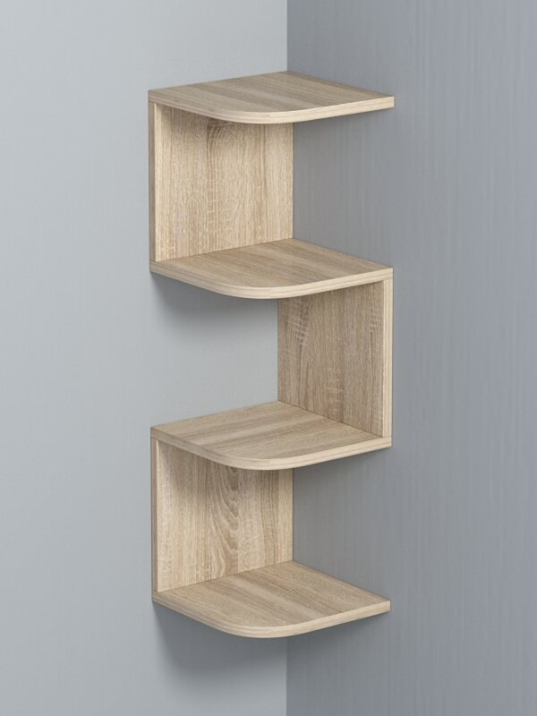 Полка настенная "вайб" №12, Дуб Сонома. Производитель товара - компания Westcom.