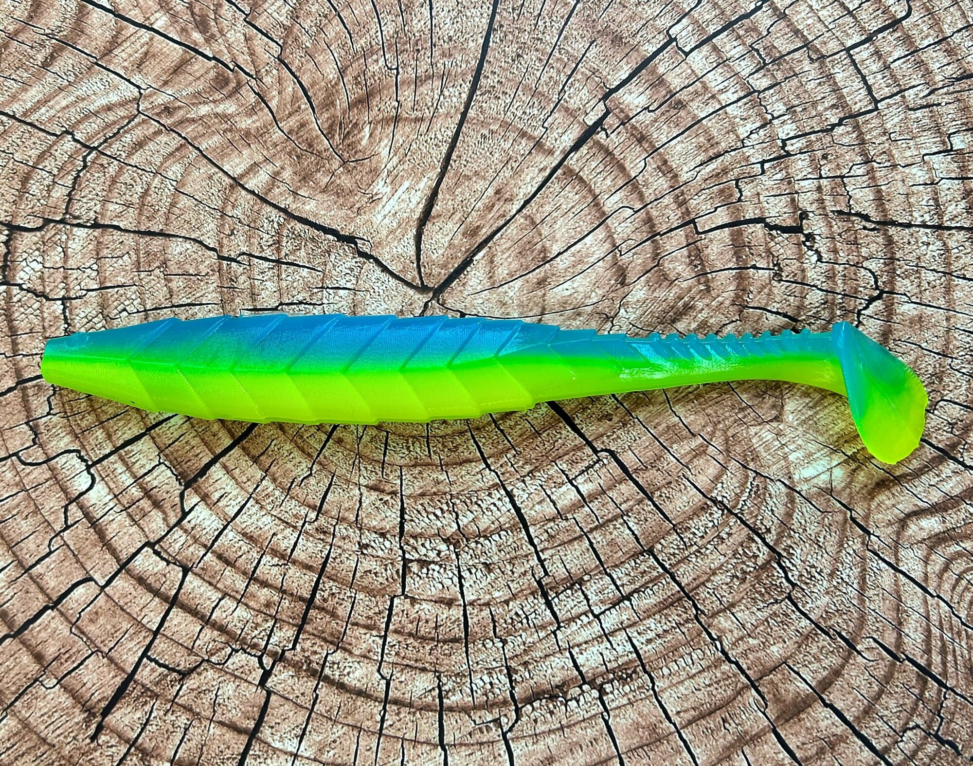 Мягкая силиконовая приманка Pike Minnow 25 см; 1шт; Голубой зеленый/Summer day (UV)