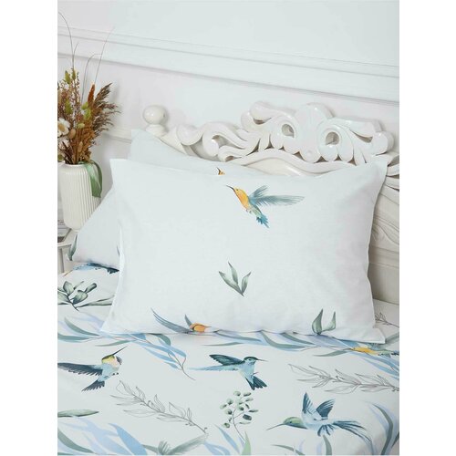Комплект наволочек бязь - Колибри цвет белый Размер 50х70 808₽