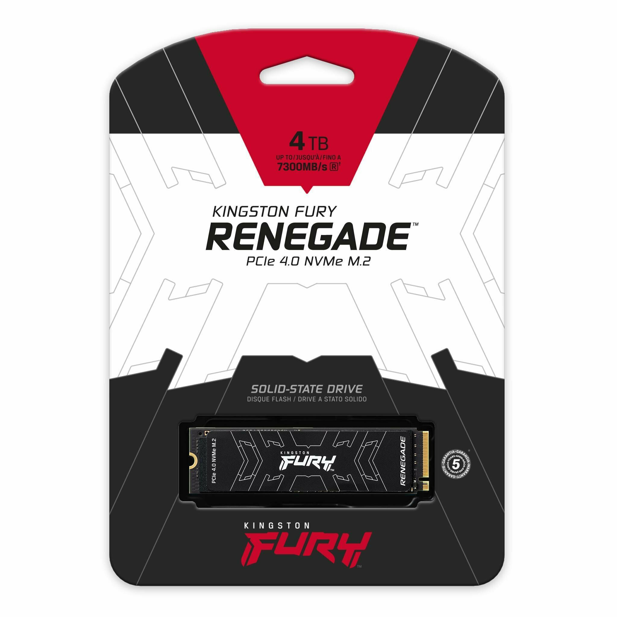 SSD накопитель Kingston Fury Renegade 4ТБ, M.2 2280, PCI-E 4.0 x4, NVMe - фото №18