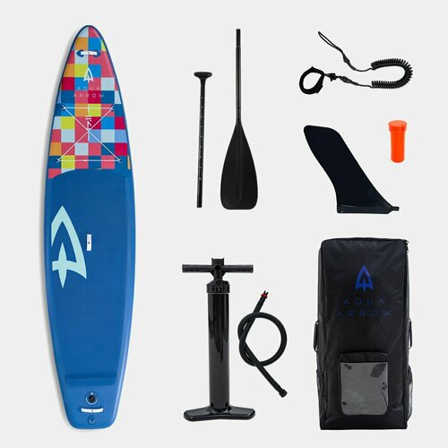 фото Sup доска надувная aqua arrow 11.4 art cube gladiator