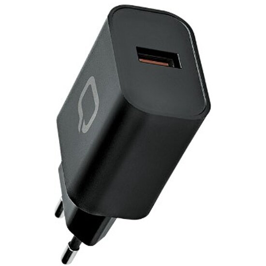 Сетевое зарядное устройство Qumo (Charger 0048) , USB-А, 3 A, черный