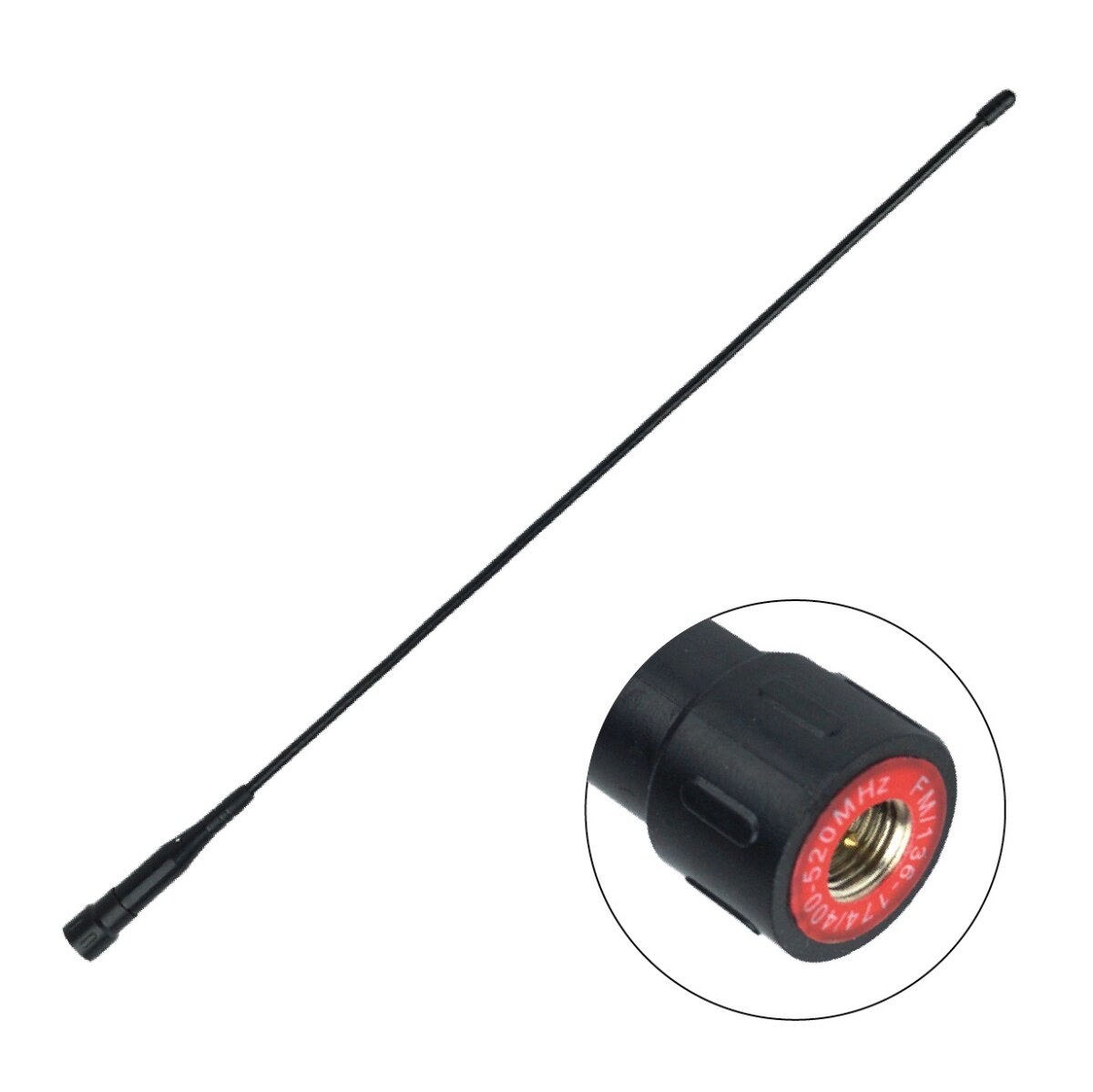 Антенна Аргут PND-06 для раций VHF/UHF черная 38см. AN-UN(m)