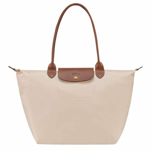 фото Сумка тоут longchamp, бежевый