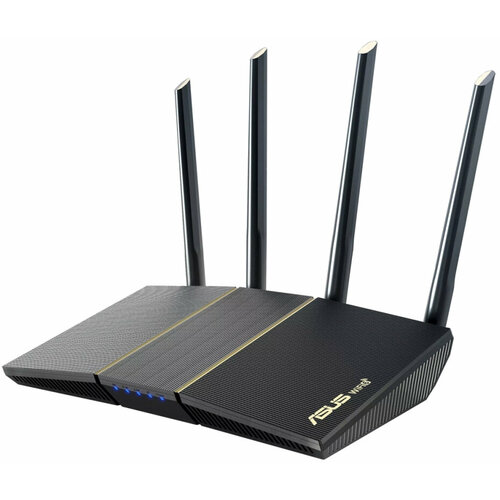 Роутер беспроводной Asus RT-AX57 AX3000 10/100/1000BASE-TX черный wi fi роутер asus zenwifi ax xt8 черный