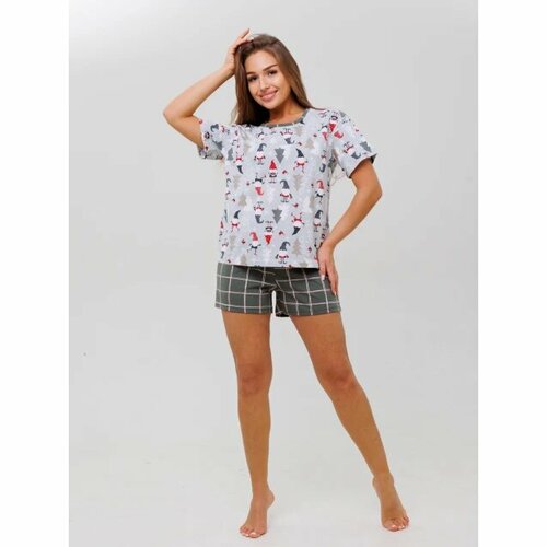 Комплект Iren Style, размер 48, серый, белый