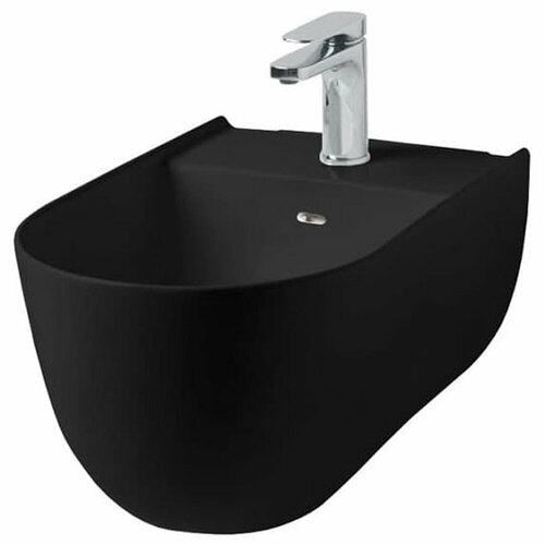 Биде подвесное Artceram The One THB001 17 00 nero matt *1 черный матовый подвесное биде vitra plural цвет матовый черный 7831b483 0288