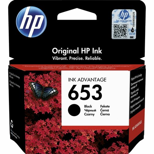 Картридж для струйного принтера HP 653 Black 3YM75AE 2620₽