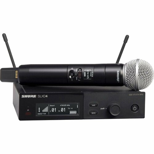 SHURE SLXD24ESM58 L56 одноканальная цифровая радиосистема с ручным передатчиком SM58 650-694MHz 11590000₽