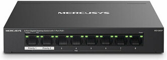 Mercusys MS108GP, настольный коммутатор с 8 гигабитными портами (7 портов PoE+)