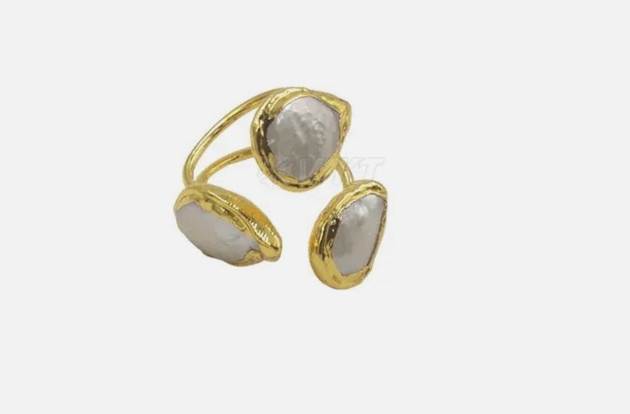 Кольцо, жемчуг культивированный