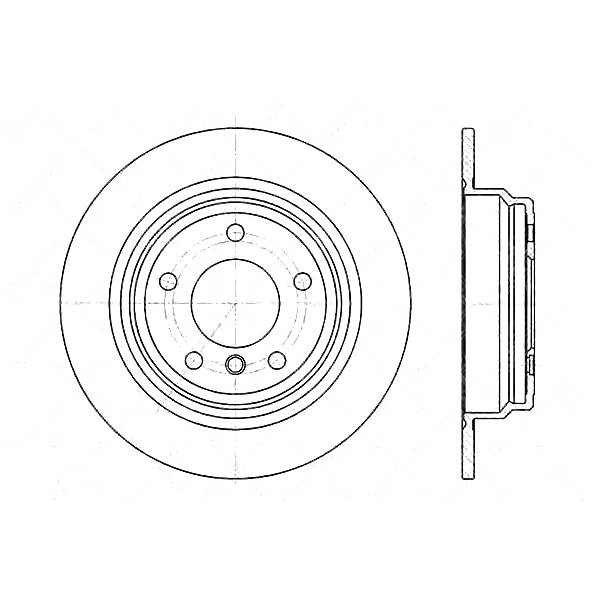 STELLOX 6020-1537-SX (1163835 / 1164129 / 23-0397) диск тормозной задний\ BMW (БМВ) e39 2.0-2.5td m47 / m51 (Комплект 2 штуки)