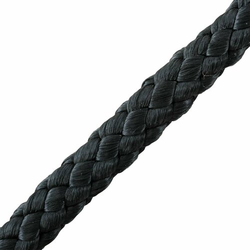 Веревка плетеная 10 мм полипропиленовая, цвет черный, 15 м/уп. STANDERS веревка standers 6 мм 15 м полипропилен цвет мультиколор
