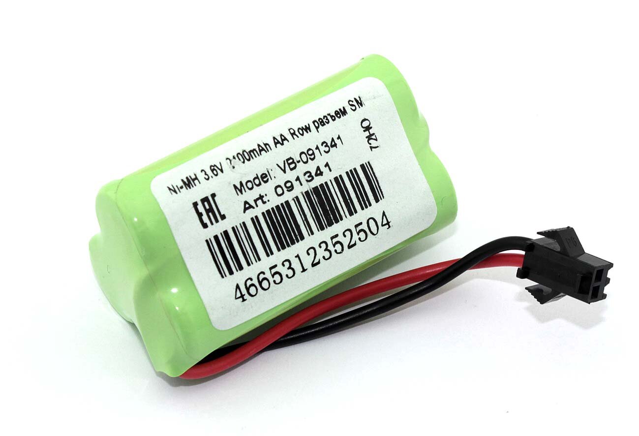 Аккумулятор Ni-MH 3.6V 2400mAh AA Row разъем SM