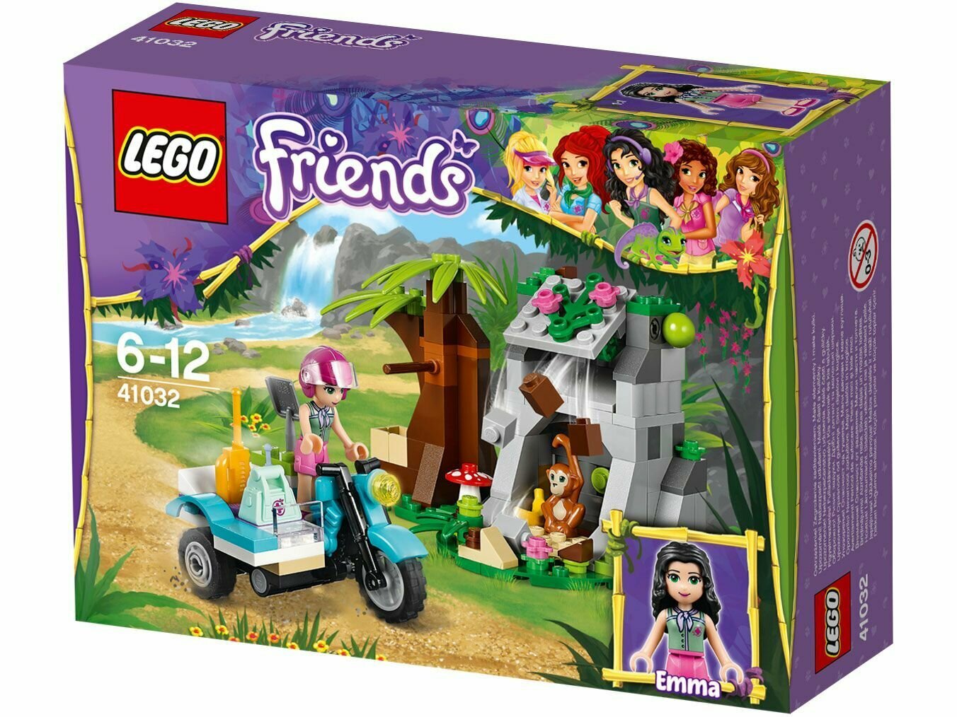 Конструктор LEGO Friends 41032 Джунгли: Мотоцикл скорой помощи