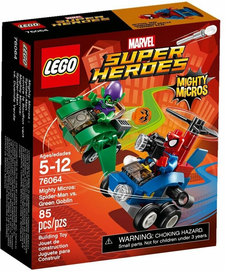 Конструктор LEGO Marvel Super Heroes 76064 Человекпаук против Зелёного гоблина